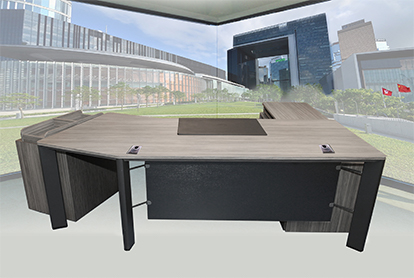 相片一 - 本署開發了一系列具人體工學設計的辦公室傢俬以配合政府現代辦公室佈局概念。